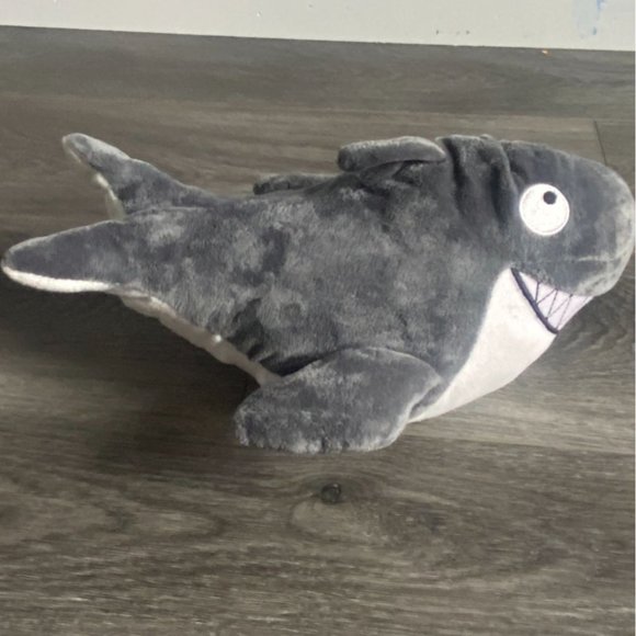 Goffa 12.5 Inch Stuffed Shark-'I Chews You'-Gray-SOFT!-GUC - Picture 7 of 8
